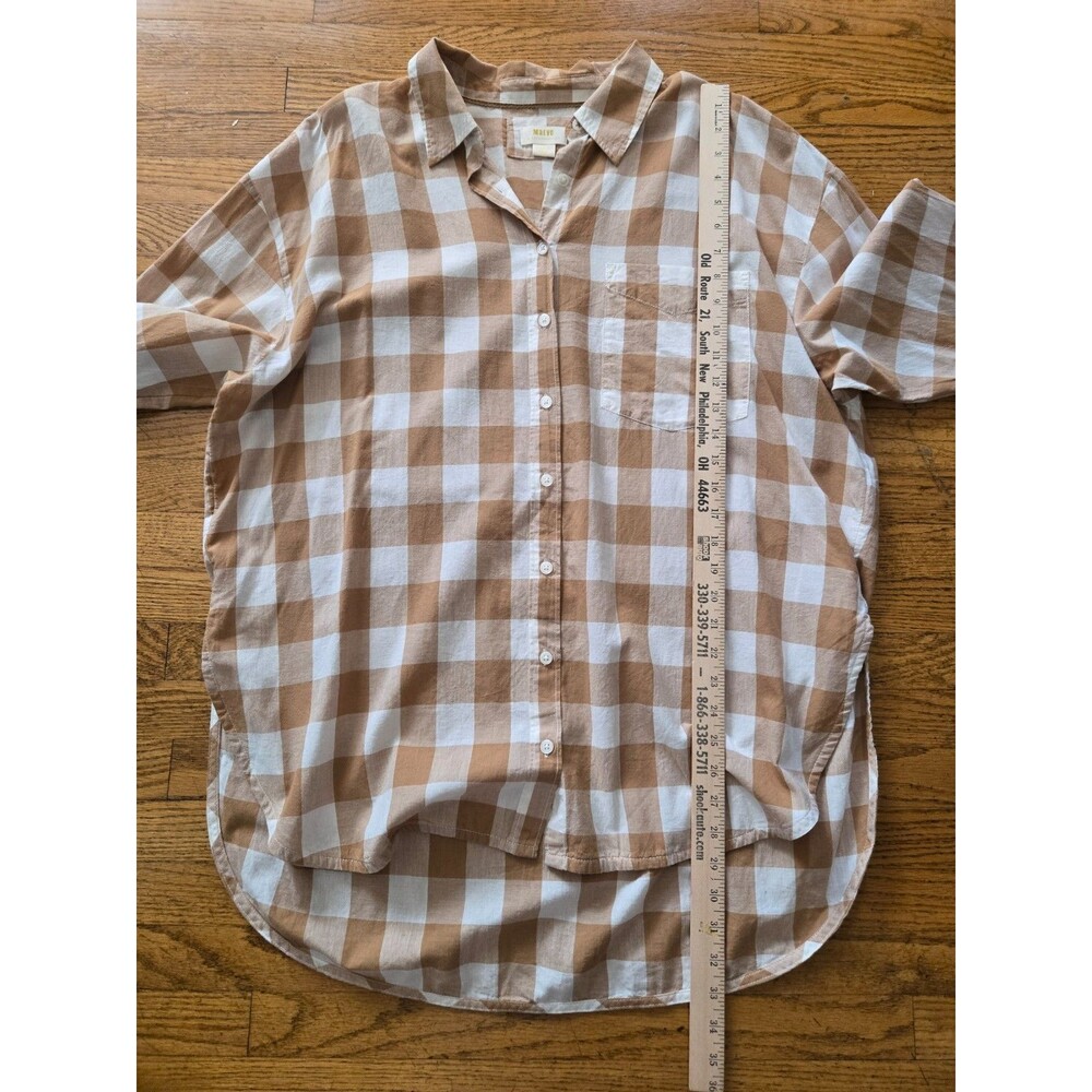 Maeve By Anthropologie The Bennet Button Down Lon… - image 7